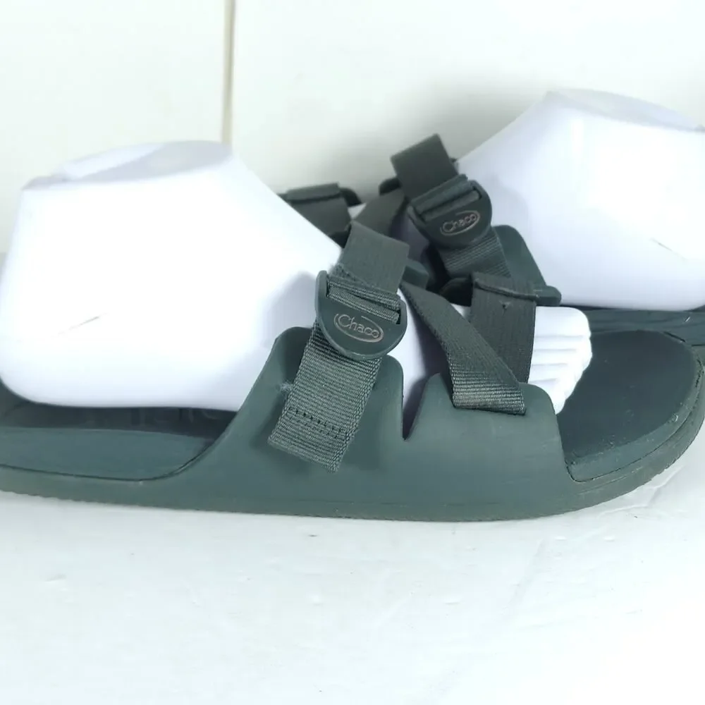 Chaco Men's Chillos US10 Green Strappy Flat Outdoors Slide Sandals
